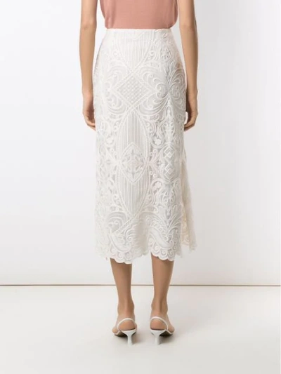 Shop Nk Amazonas Mariane Midi Skirt In White
