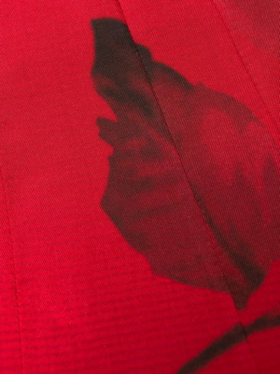 Nº21 FLORAL PRINT PENCIL SKIRT - 红色