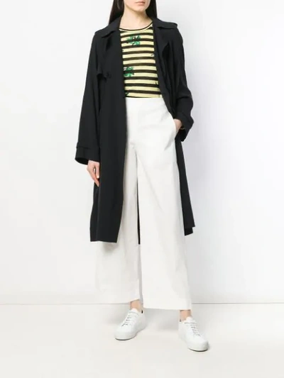 Shop Theory High-waist Flared Trousers In White