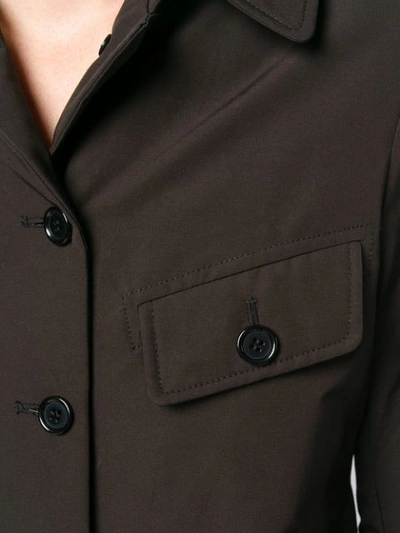 Shop Aspesi Buttoned Jacket In Black