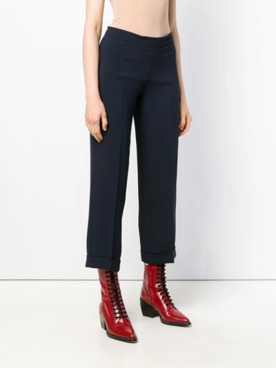 Shop Max Mara 's  Cropped Trousers - Blue