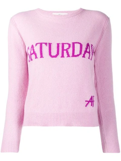 Shop Alberta Ferretti Saturday Sweater In Pink