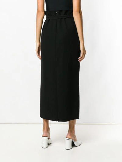 Shop A.w.a.k.e. Buttoned Midi Skirt - Black