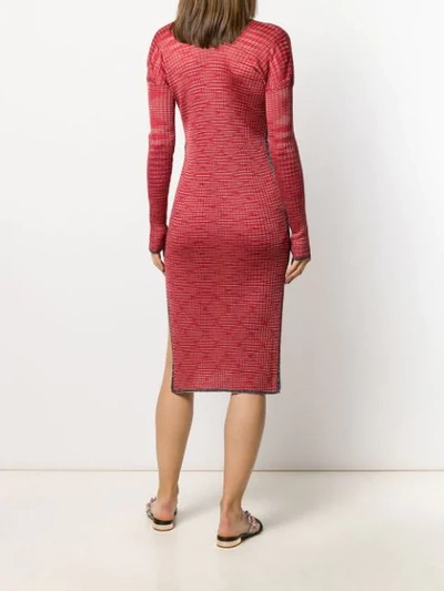 M MISSONI RIBBED-KNIT DRESS 