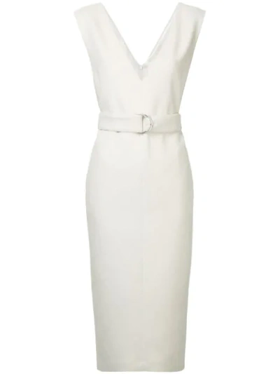 Shop Ballsey Belted Midi Dress In White