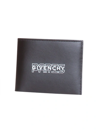 Shop Givenchy Logo Bifold Wallet In Nero