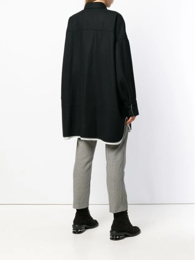 Shop Y's Layered Shirt Jacket In Black