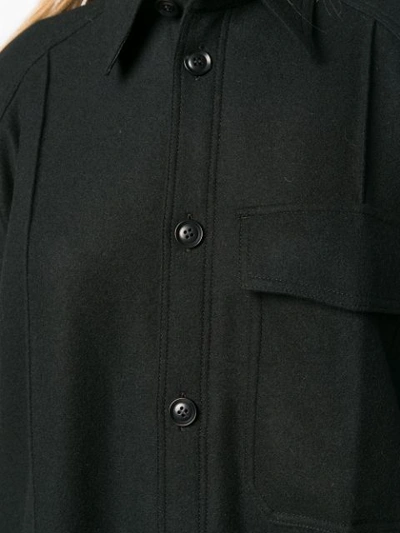 Shop Y's Layered Shirt Jacket In Black