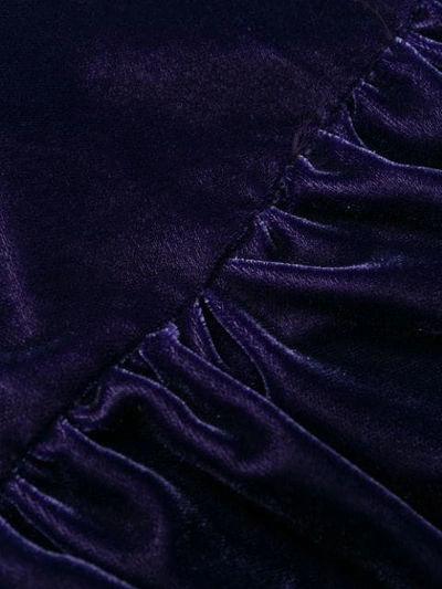 MM6 MAISON MARGIELA VELVET SHIRT DRESS - 紫色