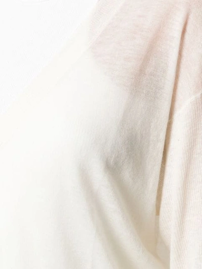 Shop Iro Lightweight Cashmere Top In White