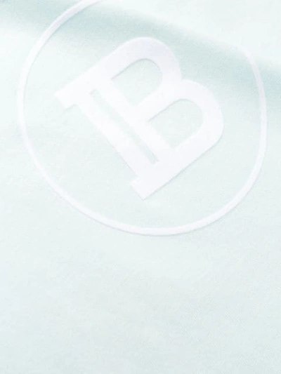 Shop Balmain Oversized-t-shirt Mit Logo In Blue