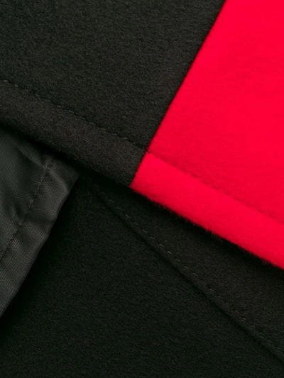 Shop Alexander Mcqueen Double-breasted Asymmetric Coat In Black