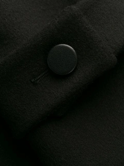 Shop Alexander Mcqueen Double-breasted Asymmetric Coat In Black