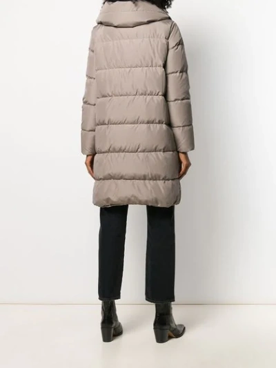 BACON PADDED JACKET WITH RIBBON DETAILL - 灰色