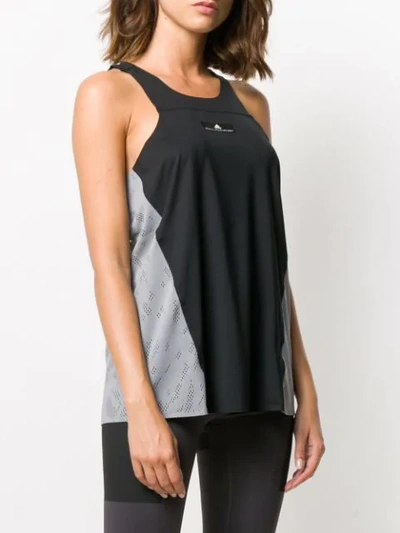 Shop Adidas By Stella Mccartney Perforated Details Tank Top In Black