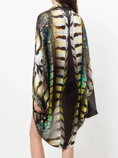 Shop Mona Print Beach Cape In Multicolour