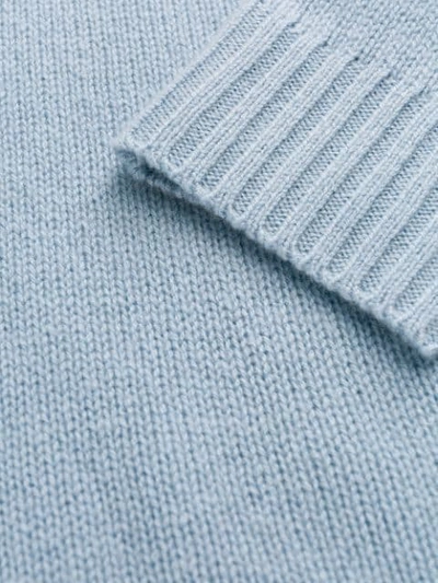 Shop Bottega Veneta Open Knit Details Jumper In Blue