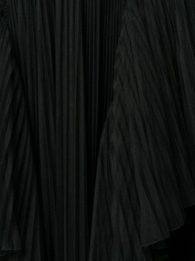 Alberta Ferretti Ruffled Trim Skirt In Black