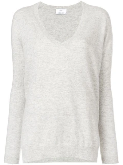 Shop Allude U-neck Sweater - Grey