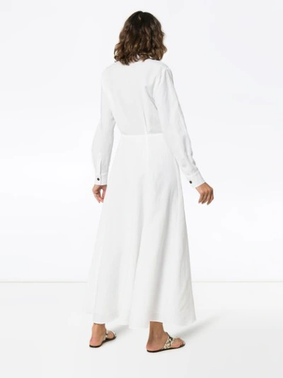 Shop Mara Hoffman 'michelle' Maxikleid - Weiss In White