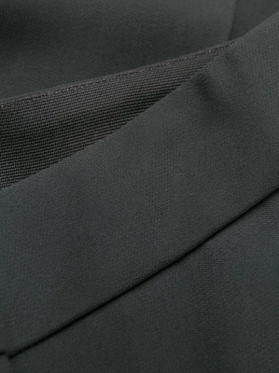 Shop Giorgio Armani High Wasited Trousers In Grey