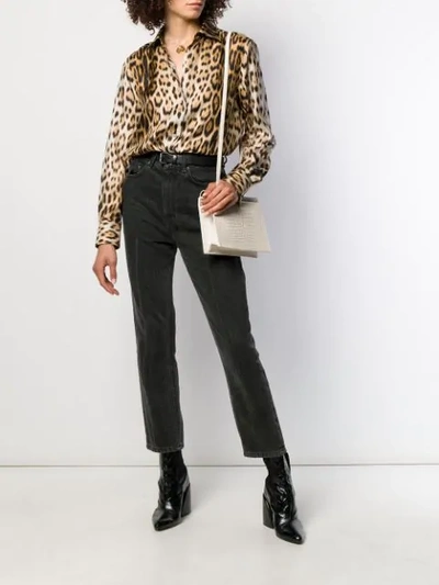 Shop Roberto Cavalli Leopard Print Shirt In Neutrals