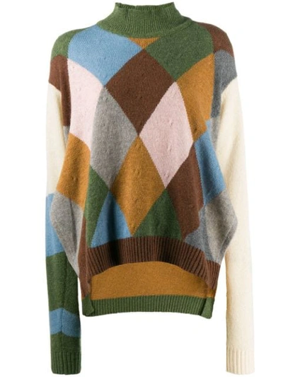 Shop Preen By Thornton Bregazzi Ingrid Sweater In Green