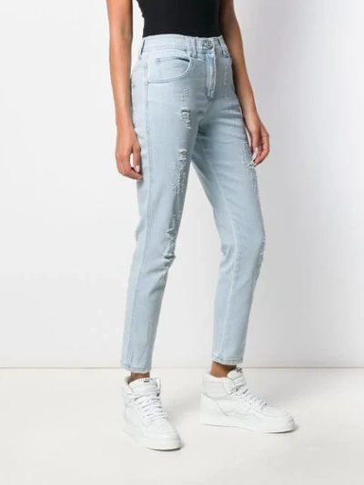 Shop Balmain Schmale Jeans In Blue