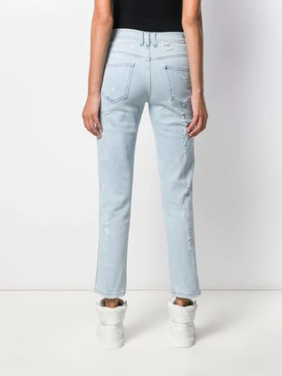 Shop Balmain Schmale Jeans In Blue