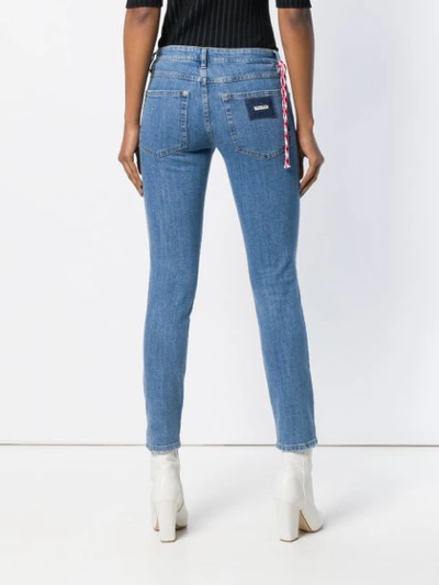 Shop Miu Miu Cropped Skinny Jeans - Blue