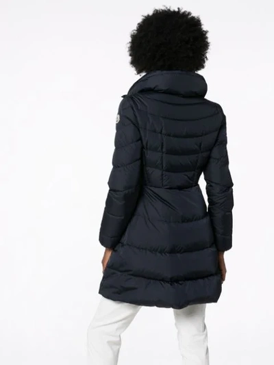 Moncler Mirielon Fitted-waist Down-padded Parka In Blue | ModeSens