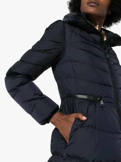 Shop Moncler Mirielon Quilted-down Coat In Blue