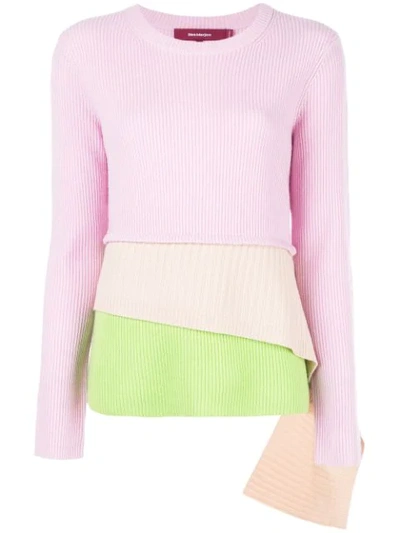 Shop Sies Marjan Layered Knitted Sweater In Pink