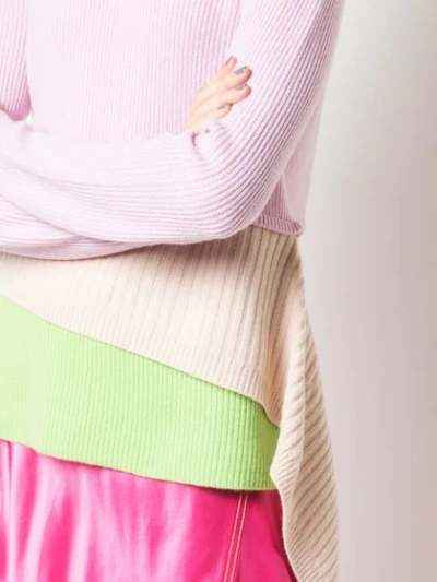 Shop Sies Marjan Layered Knitted Sweater In Pink