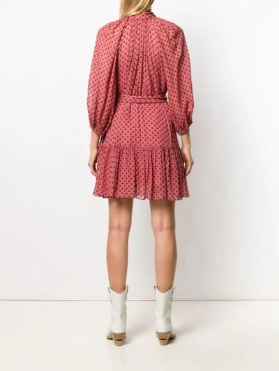 Shop Zimmermann Long-sleeve Shift Dress In Pink