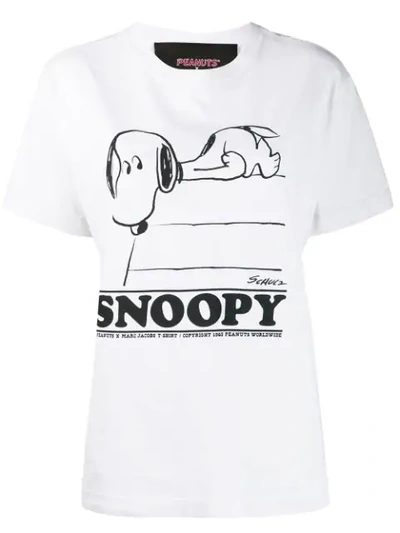 Shop Marc Jacobs X Peanuts® Snoopy Print T-shirt In Neutrals