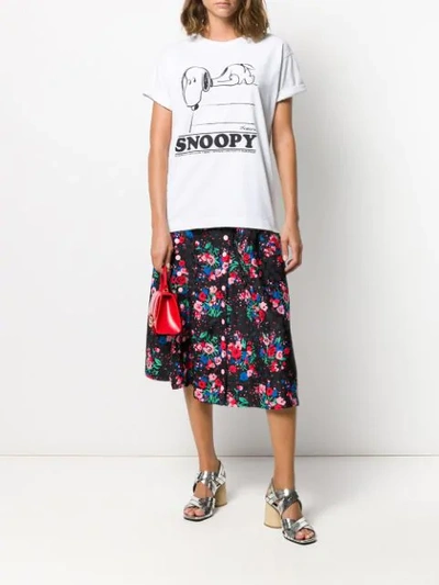 Shop Marc Jacobs X Peanuts® Snoopy Print T-shirt In Neutrals