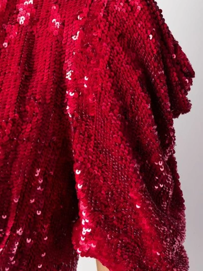 Shop P.a.r.o.s.h Sequin Mini Dress In Red