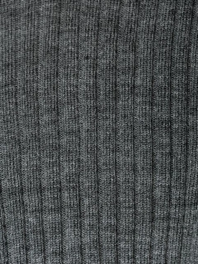 Shop Chloé Ribbed Sweater In Grey
