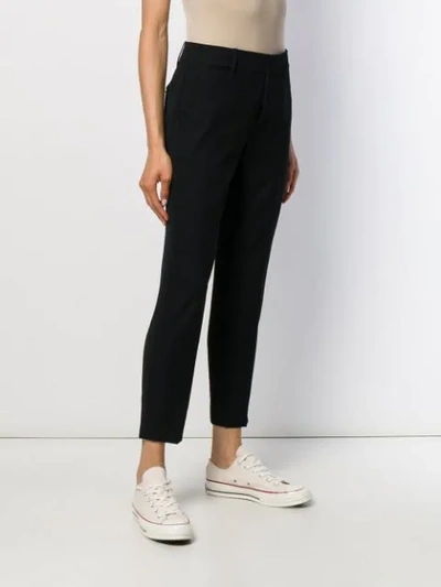 Shop Vince Cropped Trousers In Black