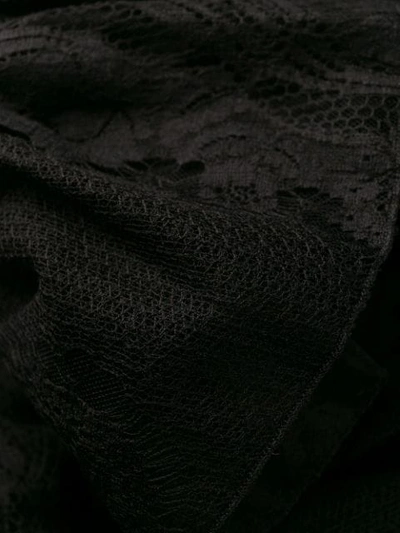 Shop Giambattista Valli Long Lace Dress In Black