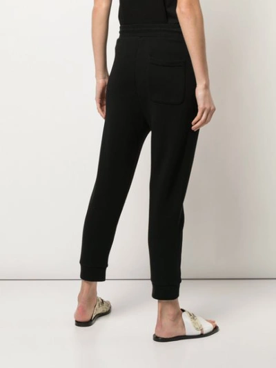 Shop R13 Cropped Track Pants In Black