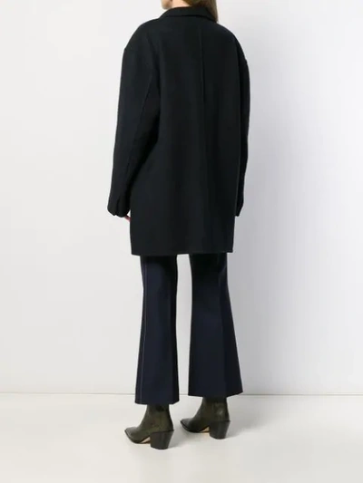 Shop Marni Single Breasted Coat In Blue