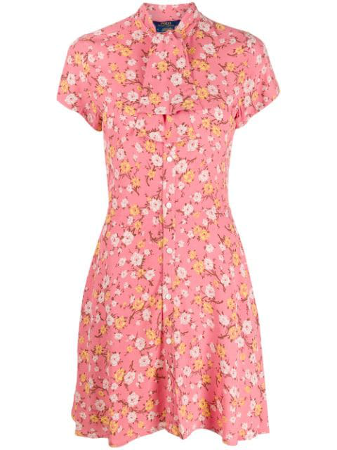 ralph lauren pink floral dress