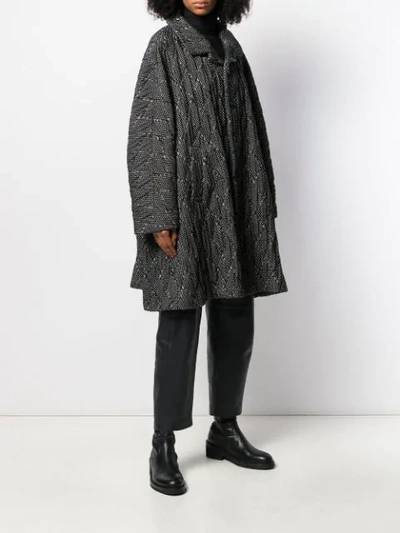 Shop Comme Des Garçons Comme Des Garçons Oversized Coat In Black