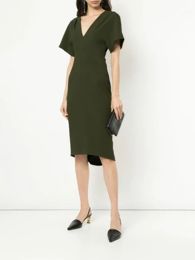Shop Ginger & Smart Endure Fitted Dress - Green
