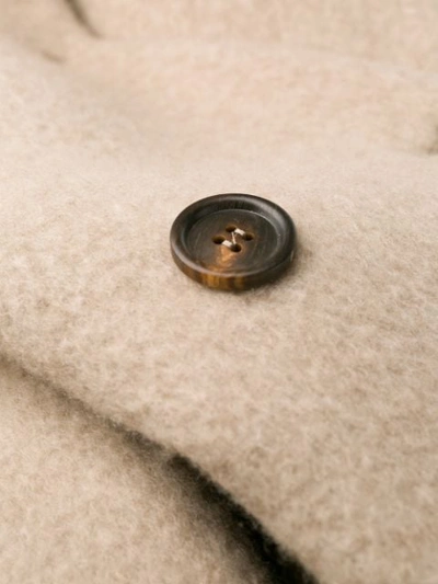 Shop Brunello Cucinelli Cocoon Coat In Neutrals