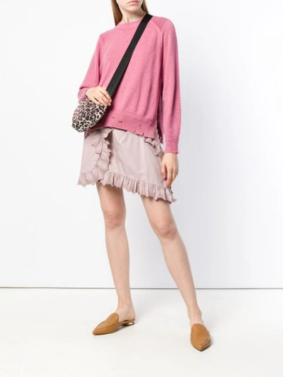 Shop Isabel Marant Étoile Kalia Knit In Pink & Purple