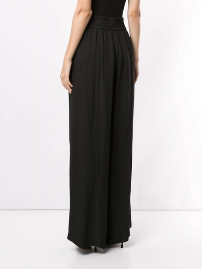 Shop Alice Mccall Gathered Palazzo Trousers In Black
