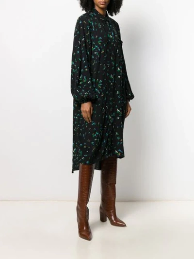 FLORAL PRINT SHIRT DRESS